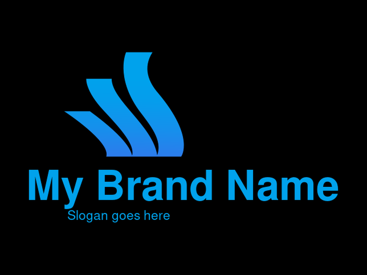 Abstract Blue Wave Swan Logo Design for Modern Technology and Creative Brands